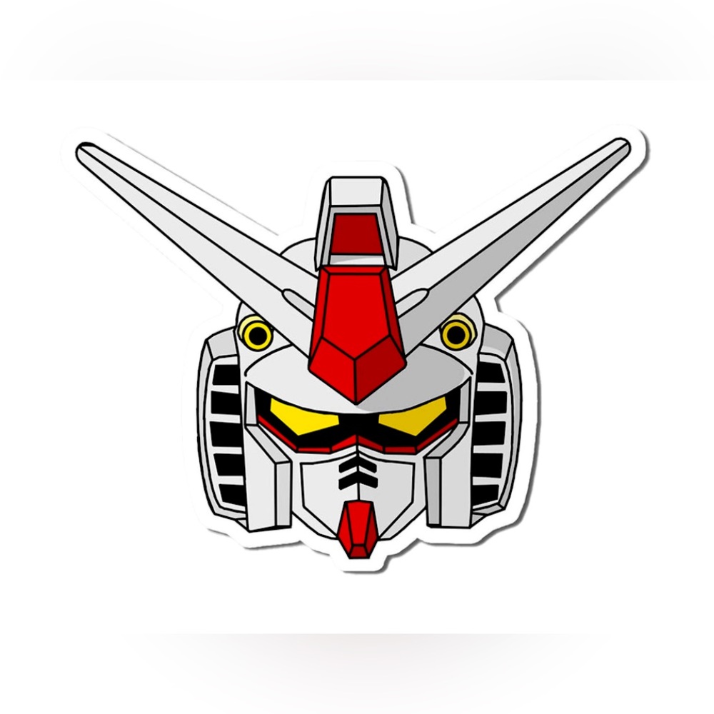 Gundam RX-78-2 Sticker - 2” x 2” Pack of 10